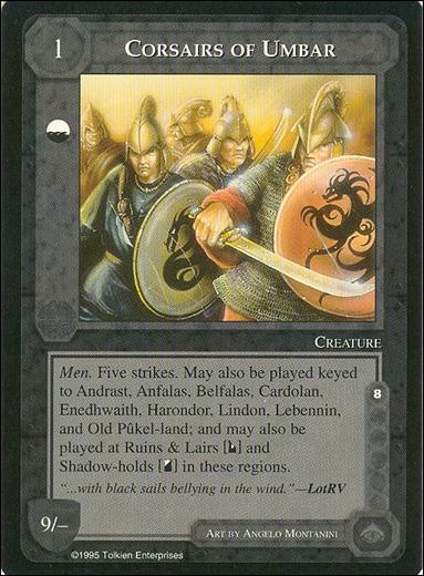 Middle-Earth: The Wizards (Base Set) card 86 Corsairs of Umbar