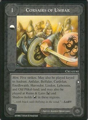Middle-Earth: The Wizards (Base Set) card 86 Corsairs of Umbar