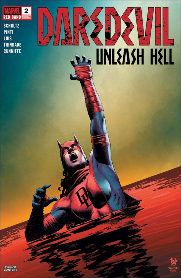 Daredevil: Unleash Hell - Red Band issue 2-B Paulo Siqueira Cover (Unbagged)
