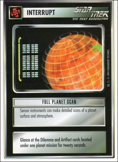Star Trek: Premiere Unlimited (Base Set) card 117 Full Planet Scan