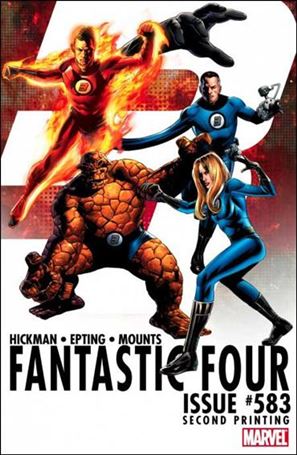 Fantastic Four (1961) issue 583-E Steve Epting Cover (2nd Printing)