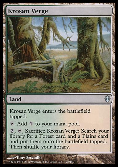 Magic the Gathering: Archenemy (Base Set) card 128 Krosan Verge