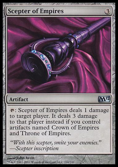Magic the Gathering: 2012 Core Set (Base Set) card 216 Scepter of Empires