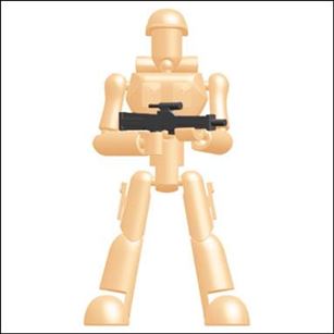Stikfas figure 2-C Alpha Male Mililtary (Tan)