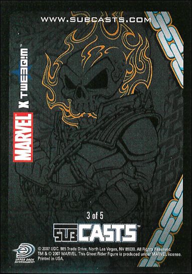 2007 Marvel Masterpieces (Subcasts Gamepiece Subset) card 3 Ghost Rider