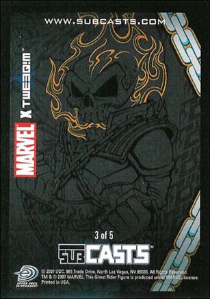 2007 Marvel Masterpieces (Subcasts Gamepiece Subset) card 3 Ghost Rider