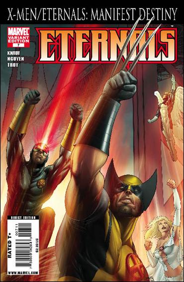 Eternals (2008) issue 7-B Frank Martin 1:10 "X-Men" Cover