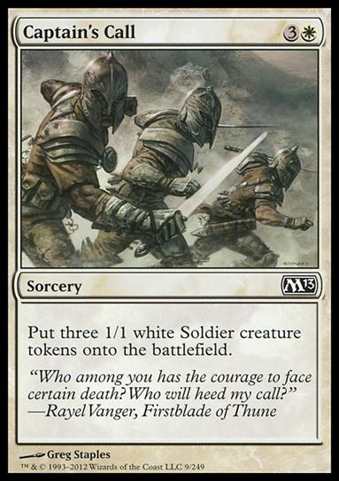 Magic the Gathering: 2013 Core Set (Base Set) card 9 Captain's Call