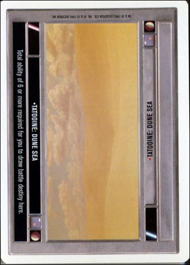 Star Wars: Premiere Unlimited (Base Set) card 288 Tatooine: Dune Sea