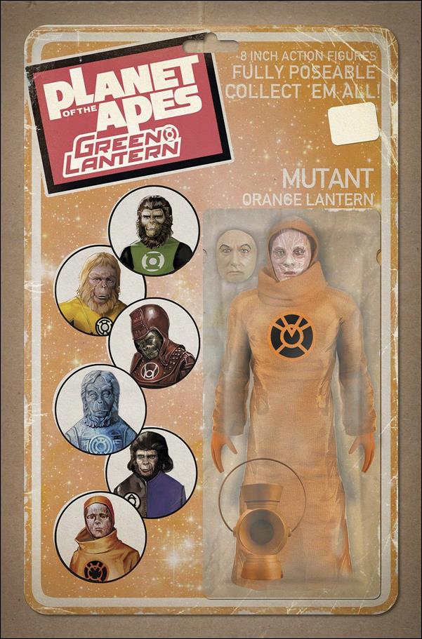 Planet of the Apes/Green Lantern issue 6-B David Ryan Robinson Action Figure Cover
