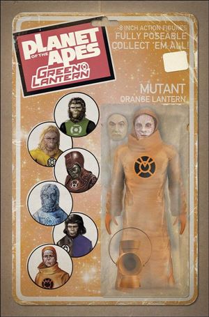 Planet of the Apes/Green Lantern issue 6-B David Ryan Robinson Action Figure Cover