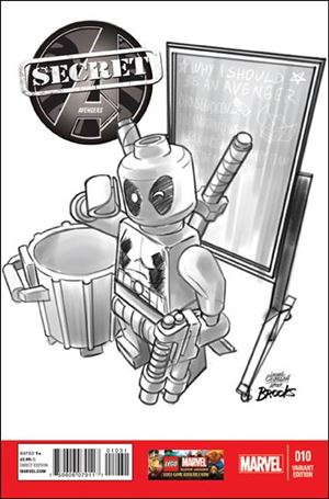 Secret Avengers (2013) issue 10-C Leonel Castellani 1:100 LEGO Sketch Cover