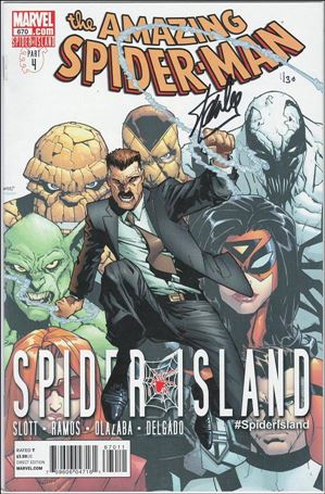 Amazing Spider-Man (1963) issue 670-B DF Signed by Stan Lee 1/30
