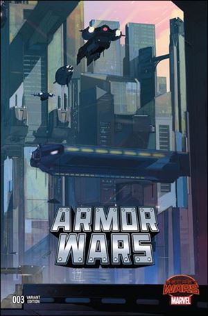 Armor Wars issue 3-B Alex Maleev 1:10 Landscape Cover