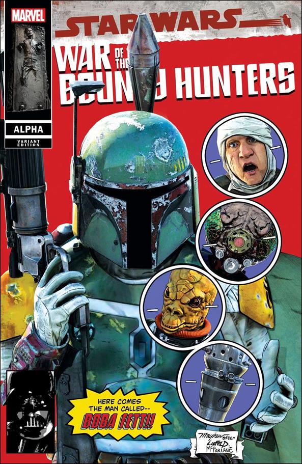 Star Wars: War of the Bounty Hunters Alpha issue Alpha-TE Mike Mayhew Red Homage Cover