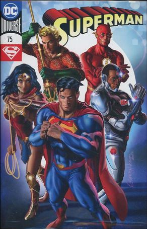 Superman (1987) issue 75-K Greg Horn Unbagged ACE Universe Cover