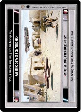 Star Wars: Coruscant Limited (Base Set) card 175 Tatooine: Mos Espa Docking Bay