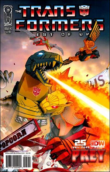 Transformers: Best of UK: Prey issue 5 Andrew Griffith Cover