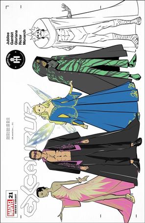Excalibur (2019) issue 21-B Marcus To Character Design Cover