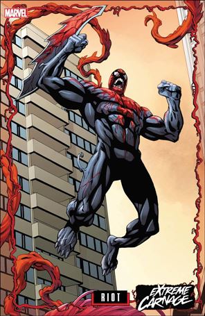 Extreme Carnage: Riot issue 1-B Jeff Johnson Connecting Trading Card Cover