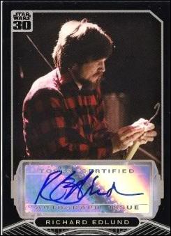 Star Wars 30th Anniversary (Autograph Subset) card nn23 Richard Edlund 1/400 (1:1230 packs)