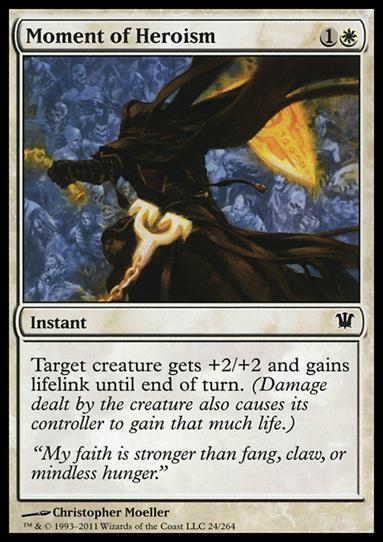 Magic the Gathering: Innistrad (Base Set) card 24 Moment of Heroism