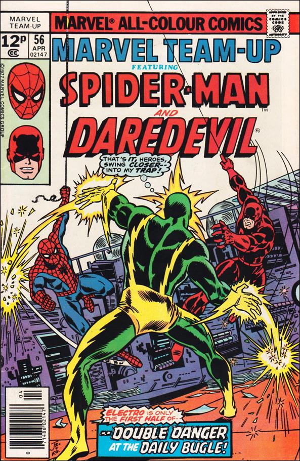 Marvel Team-Up (1972) issue 56-B UK Price Cover