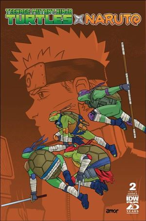Teenage Mutant Ninja Turtles x Naruto issue 2-C John Amor Cover