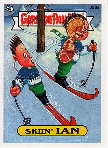 Garbage Pail Kids: Series 10 (Base Set) card 398a Skiin' Ian