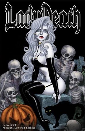 Lady Death: Secrets issue 1-HM Midnight Lettered Edition 1/26