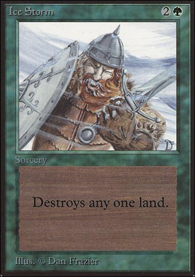 Magic the Gathering: Limited Edition Beta (Base Set) card 202 Ice Storm