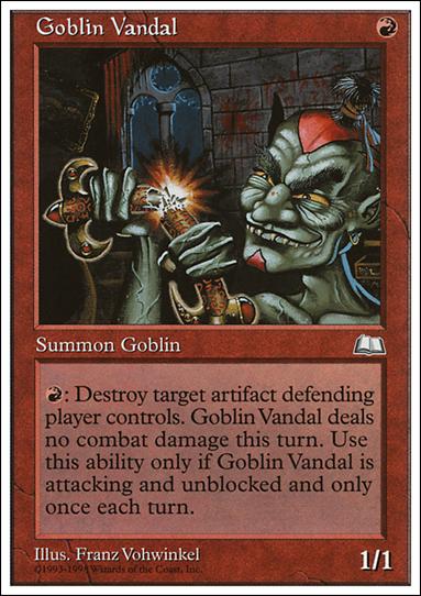 Magic the Gathering: Anthologies (Base Set) card 41 Goblin Vandal