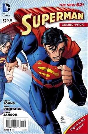 Superman (2011) issue 32-C Unbagged John Romita Jr. Wrap Cover Combo Pack