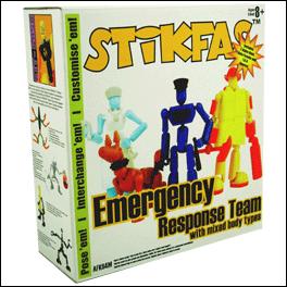 Stikfas Mega Pack figure AFK64M Emergency Response Team with Mixed Body Types