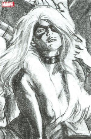 Mary Jane & Black Cat issue 4-E Alex Ross 1:100 Black Cat Virgin Sketch Cover