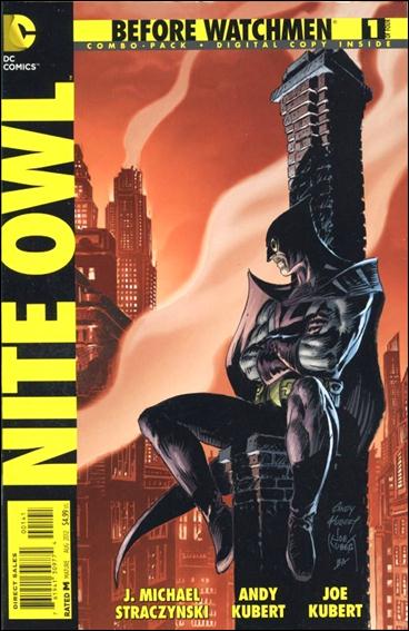 Before Watchmen: Nite Owl issue 1-C Unbagged Andy and Joe Kubert Cover Combo Pack 