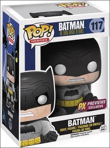POP! Heroes figure 117 Batman (Black Suit) Previews Exclusive