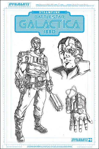 Steampunk Battlestar Galactica: 1880 issue 4-B Sergio Fernandez Davila 1:10 Boomer Cover