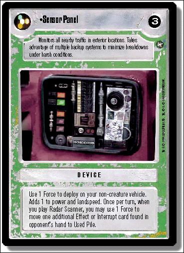 Star Wars: A New Hope Limited (Base Set) card 110 Sensor Panel