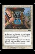 Magic the Gathering: Urza's Saga (Base Set) card 37 Rune of Protection: Blue