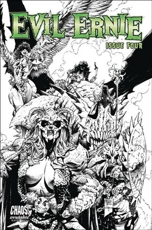 Evil Ernie (2021) issue 4-F Philip Tan 1:10 Black & White Cover