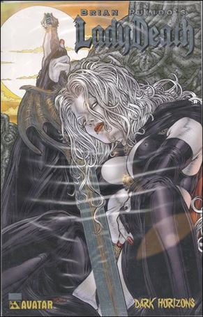 Brian Pulido's Lady Death: Dark Horizons issue 1-O Platinum Foil Cover Polybagged with COA 1/725