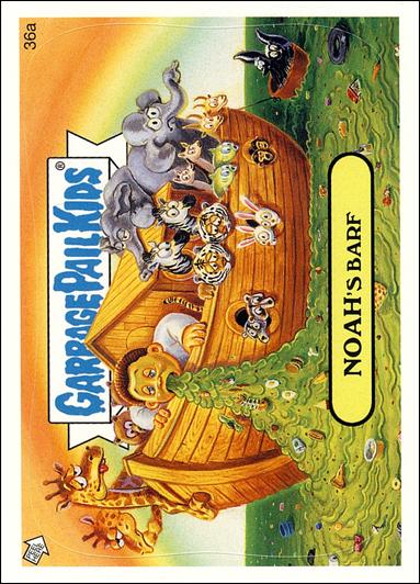 Garbage Pail Kids All-New Series 4 (Base Set) card 36a Noah's Barf