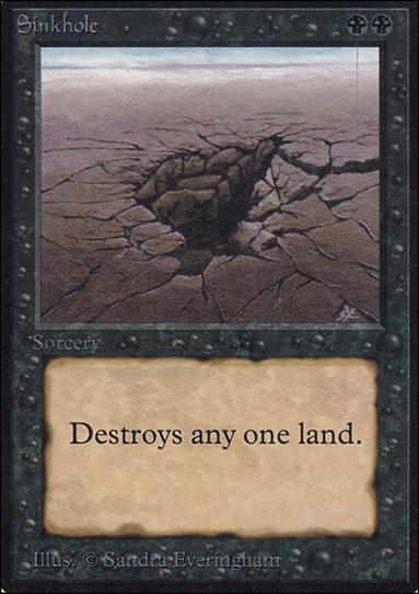 Magic the Gathering: Limited Edition Alpha (Base Set) card 129 Sinkhole