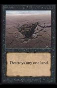 Magic the Gathering: Limited Edition Alpha (Base Set) card 129 Sinkhole