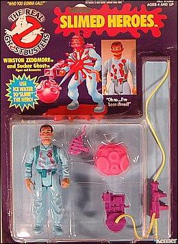 Real Ghostbusters: Slimed Heroes figure 5 Winston Zeddmore and Sucker Ghost