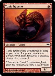 Magic the Gathering: Conflux (Base Set) card 72 Toxic Iguanar