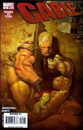 Cable (2008) issue 3-B Ariel Olivetti Skrull Cover