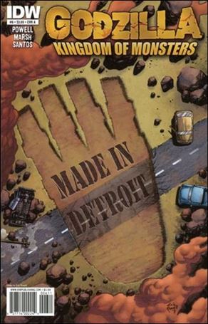 Godzilla: Kingdom of Monsters issue 6 Eric Powell Cover