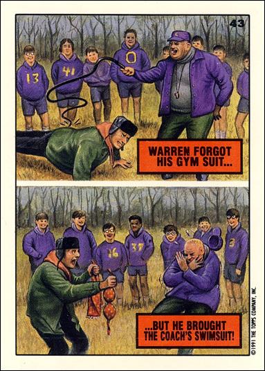 Toxic High (Base Set) card 43 Warren Forgot His Gym Suit